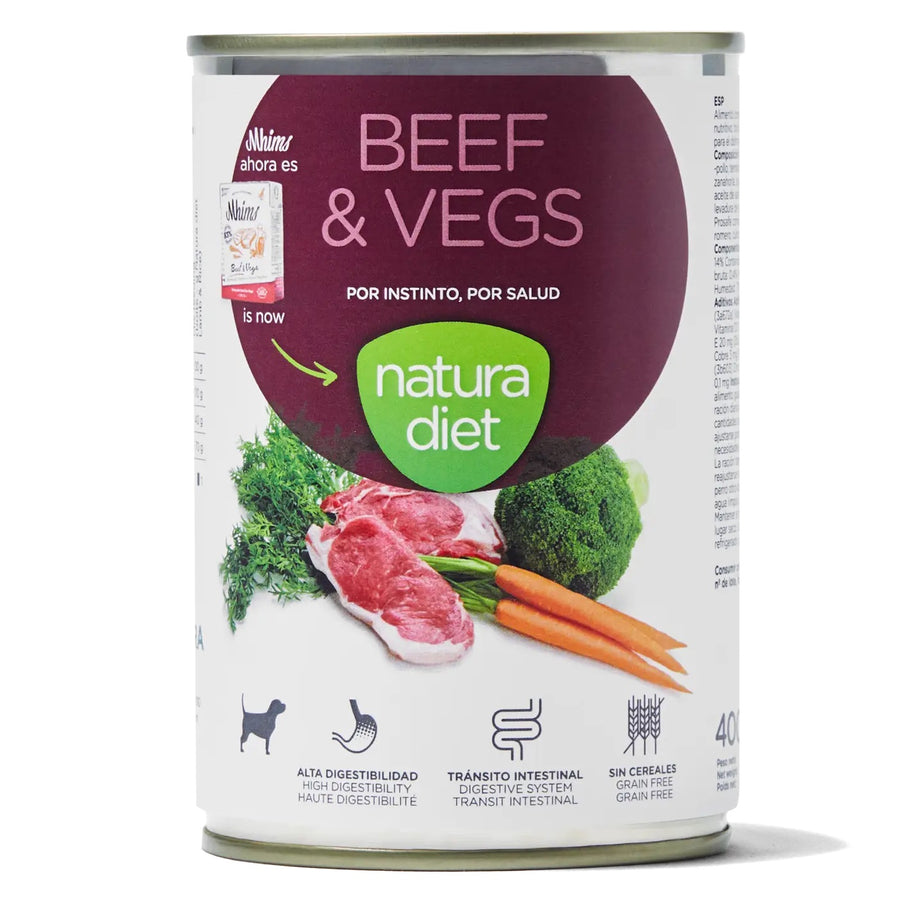 Natura Diet Vådfoder til Adult Hund Beef 400 g