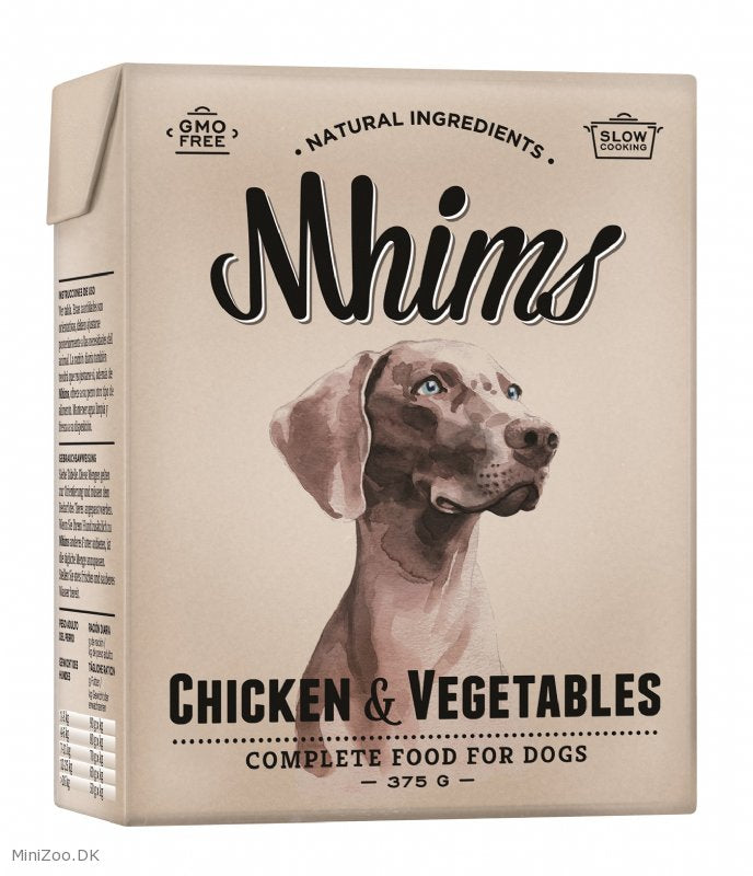 Mhims Hundevådmad Kylling og grøntsager (Barf) - 375 gram