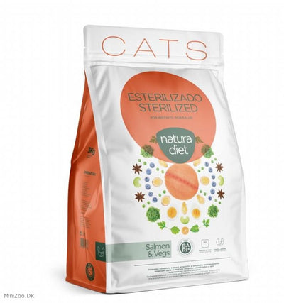 Natura Diet Adult Laks Sterilised Kattefoder
